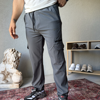 Nike Sportswear Kargo Cepli Dokuma Kumaş Pantolon Füme