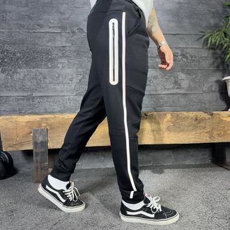 Nike SW Tech Fleece Reflektör Şerit Yeni Sezon Premium Eşofman Color 3 Siyah