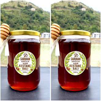 2 Adet Ham Kestane Balı 1000g+1000g