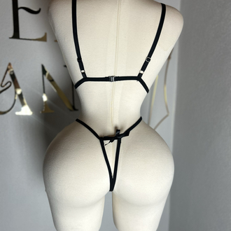 7001- ÖZEL BÖLGE AÇIK BODYSUIT SİYAH-KIRMIZI