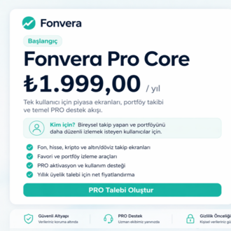 Fonvera Pro Core – Yıllık