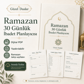 Ramazan 30 Günlük İbadet Planlayıcısı