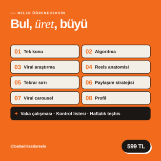 Viral Reels Sistemi + 4 Bonus (Dijital PDF)