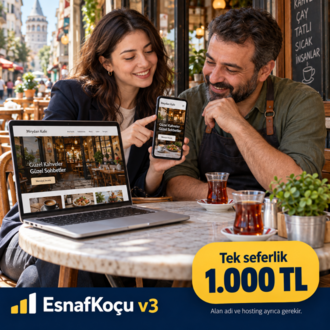 EsnafKoçu v3 — 1.000 TL’ye Sınırsız Esnaf Sitesi Oluştur ve Sat
