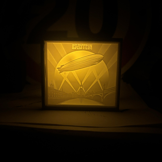 Led Zeppelin Işıklı Tablo Lightbox