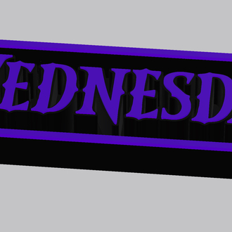 Wednesday Dizisi Dekoratif Stand