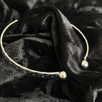 Silver Çelik Vintage Kalp Bileklik