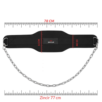 Dip Belt Ağırlık Kemeri Dips Kemeri Ağırlık Kaldırma Kemeri Barfiks Chin-Up Zincirli Kemer
