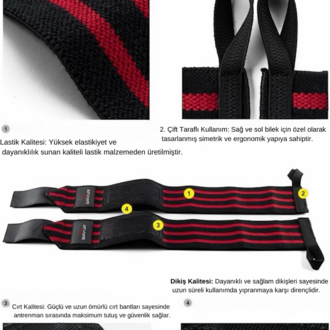 Crossfit Bileklik Ftitness Wraps 2 li