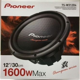 Pioneer Pıoneer TS-w312D4 1600W 500rms 30 cm Subwoofer Çift Bobinli subwoofer