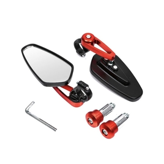 Kırmızı E-Scooter Gidon Aynası – Elektrikli Scooter ve Bisiklet Uyumlu