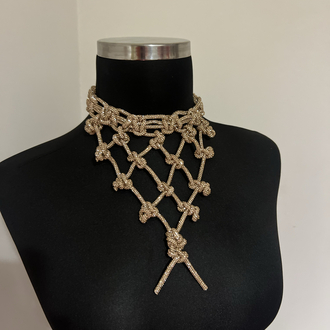 SE’Atelier Kristal Taşlı Yaka ve Dekolte Aksesuarı