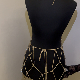 SE’Atelier - Kristal Tasarım Elbise Pareo / Crystal Mesh Dress