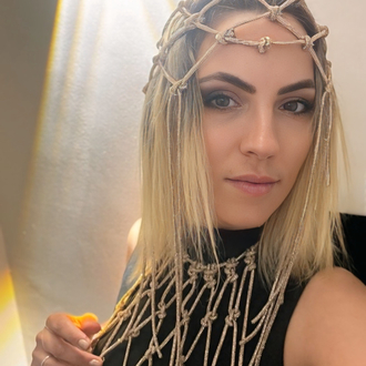 SE’Atelier - Kristal Tasarım Saç Filesi Aksesuarı / Crystal Headpiece
