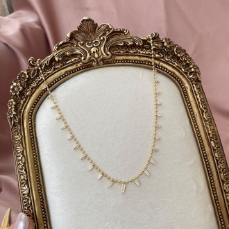 gold glow kolye | altın kaplama