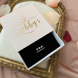 silver iki sıralı çiçek yüzük | altın kaplama