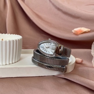 silver yılan model tasarım saat