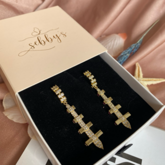gold sesa küpe | altın kaplama