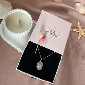 vintage rose kolye | çelik