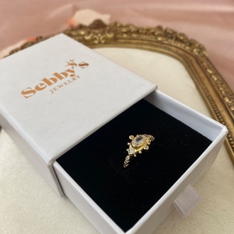 gold solaris vintage yüzük | altın kaplama