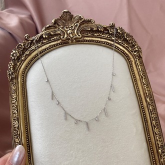 silver betty zincir kolye | altın kaplama