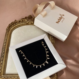 gold glow kolye | altın kaplama