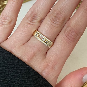 gold gilded aura yüzük | altın kaplama