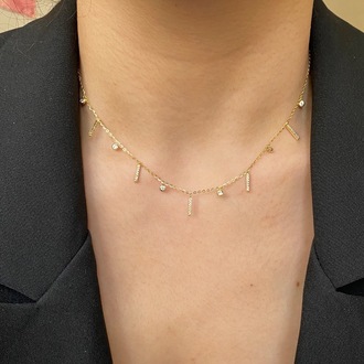 gold betty zincir kolye | altın kaplama