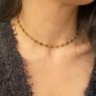 gold daily choker kolye | çelik