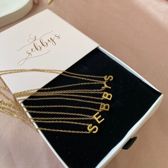 gold mini harf kolye | çelik