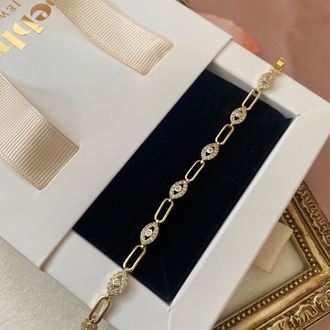 gold göz bileklik | altın kaplama