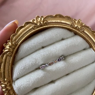 silver renkli taşlı yüzük | altın kaplama