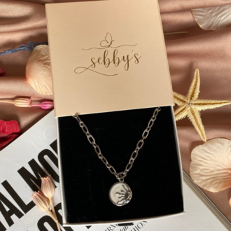silver sun kolye | altın kaplama