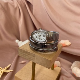 silver yılan model tasarım saat