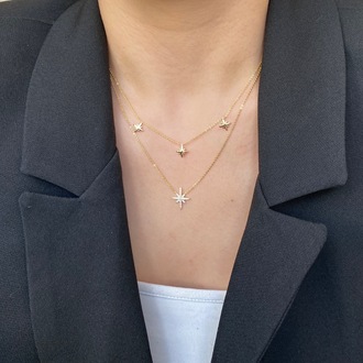 gold lustre kolye | altın kaplama