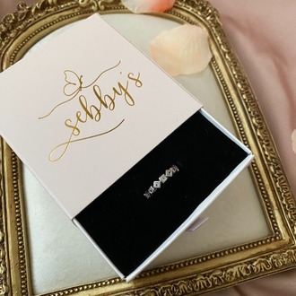 silver asimetrik taşlı yüzük | altın kaplama