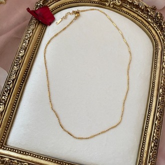 gold ince zincir kolye | çelik