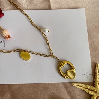 gold luca kolye | çelik