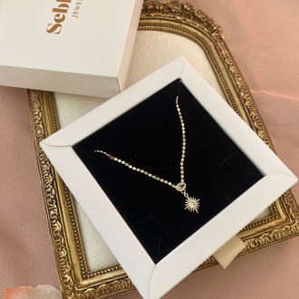 gold luna kolye | altın kaplama