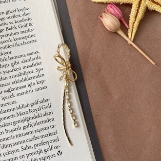 gold kurdele kıkırdak küpesi (sıkıştırmalı) 