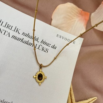mini antik kolye | çelik