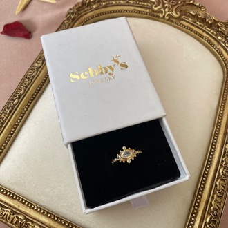 gold solaris vintage yüzük | altın kaplama