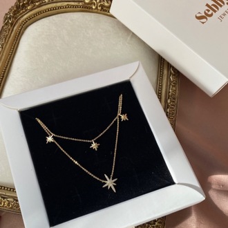 gold lustre kolye | altın kaplama