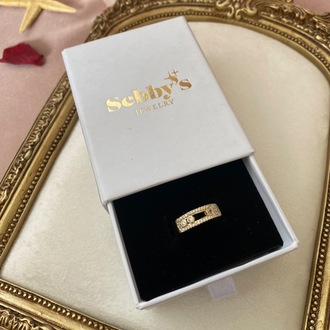 gold gilded aura yüzük | altın kaplama