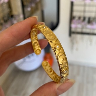 gold sun kelepçe | çelik