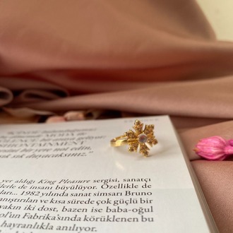 stella yüzük | altın kaplama
