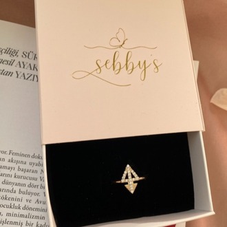 gold shine yüzük | altın kaplama 