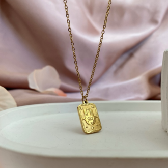 hamsa kolye | çelik