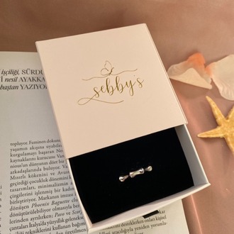 silver thea yüzük | altın kaplama