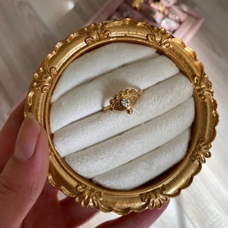 gold göz yüzük | çelik
